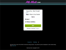 Tablet Screenshot of mynudecams.com